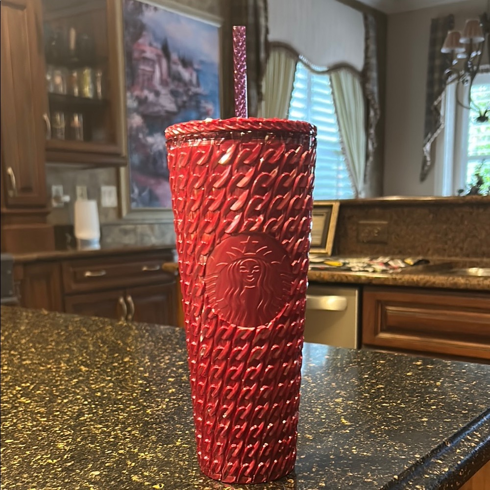 Starbucks Red Textured Tumbler